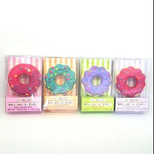 Donut Shaped & Scented Lip Gloss Set of Four Scents